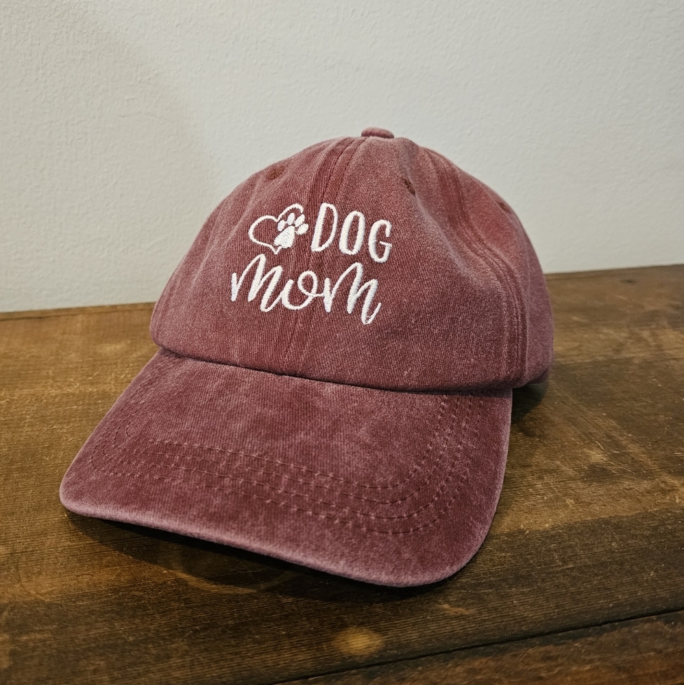 Dog Mom Embroidered Hat NIP - Picture 2 of 7